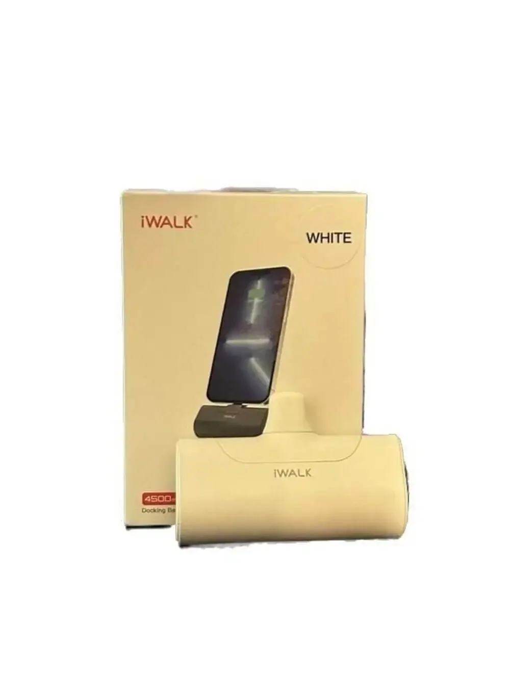 iWALK LinkPod 4500mAh USB-C Portable Battery Charger for iPhone (White)